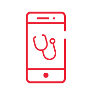 Mobile doctor icon