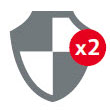 PRUmyprotection 10-pay accident plan - Double benefit for accidents during school activities, in public buildings and on public transportation