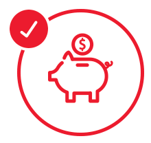 Required amount and monthly savings